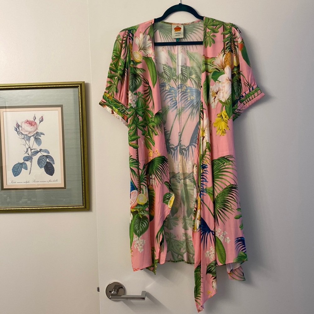 Farm Rio Wrap Dress, Size Large. Never worn, smoke free/pet free home. No flaws!
